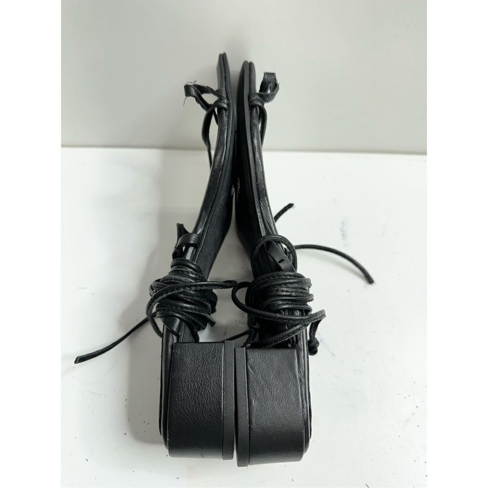 Jeffrey Campbell Black Strappy Lace-Up Block Heel Sandals - Picture 8 of 9